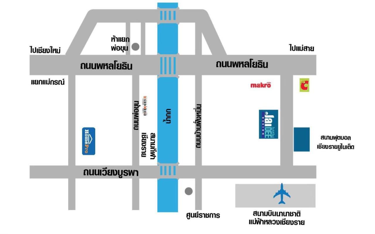 Jaidee Cafe & Hostel Chiangrai Ban Fang Min Exterior photo
